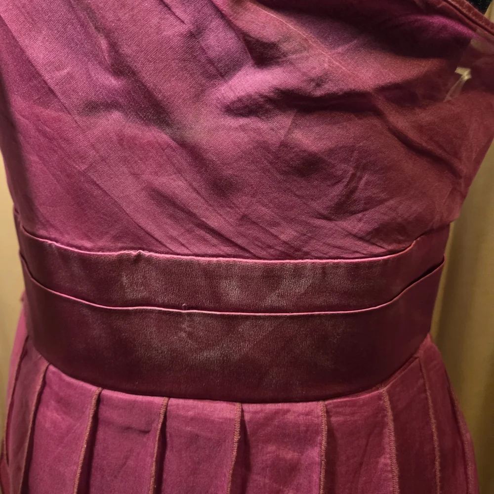 Phoebe Couture One-Shoulder Fuchsia Dress - Picture 4 of 6